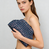 Nouveau Sac de Soirée de Luxe en Jean à Paillettes Design 2026 – Pochette Premium pour Femme