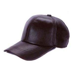 Gorra Deportiva de Béisbol de Piel de Oveja y Gamuza Auténtica, Unisex, Estilo Casual con Visera Curva, Ajustable, para Otoño e Invierno - Product Image 4