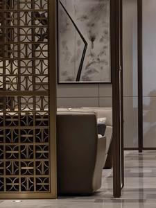 Autônomo Metal Quarto Divisor-Tela Decoração Hotel moderno com padrões geométricos - Product Image 5