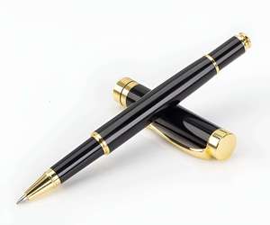 批发豪华促销金属圆珠笔中性笔套装定制徽标雕刻个性化广告礼品带礼盒 - Product Image 6