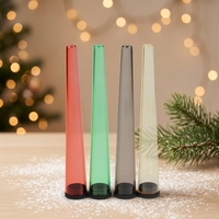 Tubes à rouler coniques en plastique les plus vendus avec couvercles, étanches et anti-humidité, en forme de trompette pour le stockage et le roulage