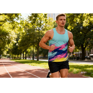 Camiseta Deportiva para Hombre, Premium, Multicolor, Diseño Personalizado, Absorbente de Humedad, Transpirable, Ligera, de Secado Rápido, Sin Costuras, para Correr - Product Image 3