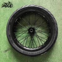 2026 Surron Light Bee 2ème Génération Jeu de roues Supermoto 17 pouces 100/80-17 130/70-17 Moyeux en aluminium noir CNC Modification course sur route M