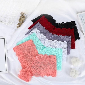 Mutandine in pizzo da <span class=keywords><strong>donna</strong></span>, sexy, a vita bassa, con intagli, trasparenti, in cotone puro, con fondo in cotone, per una seduzione tentatrice - Product Image 1