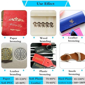 Digital Hot Foil Stamping Machine <b>Leather</b> Embossing Bronzing Tool Wood Pvc Paper Diy Press - Product Image 5