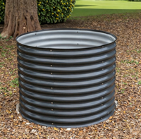 Kit de jardinière surélevée 8x4x2 pieds, jardinière galvanisée, jardinières surélevées en métal pour l'extérieur, jardinières surélevées pour légumes.