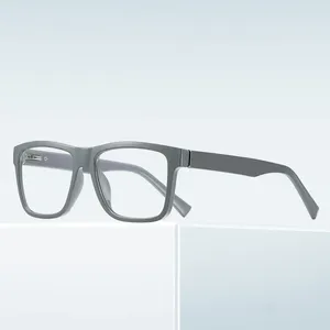 Montature per Occhiali <span class=keywords><strong>da</strong></span> Vista <span class=keywords><strong>da</strong></span> Uomo, Design Quadrato, Leggere, in TR90, con Protezione dalla Luce Blu, Pronte per la Consegna - Product Image 5