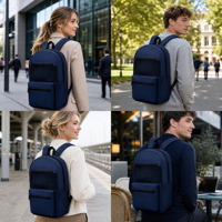 Sac à dos personnalisé en tissu Oxford unisexe, multi-compartiments, pour ordinateur portable, fermeture éclair, pour l'école, le bureau, les trajets quotidiens