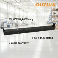 Lámpara LED Lineal de Alta Potencia para Gimnasio, 36000 Lúmenes, 5000k, Cuerpo de Aluminio, IP65, 50w, 100w, 150w, para Fábrica
