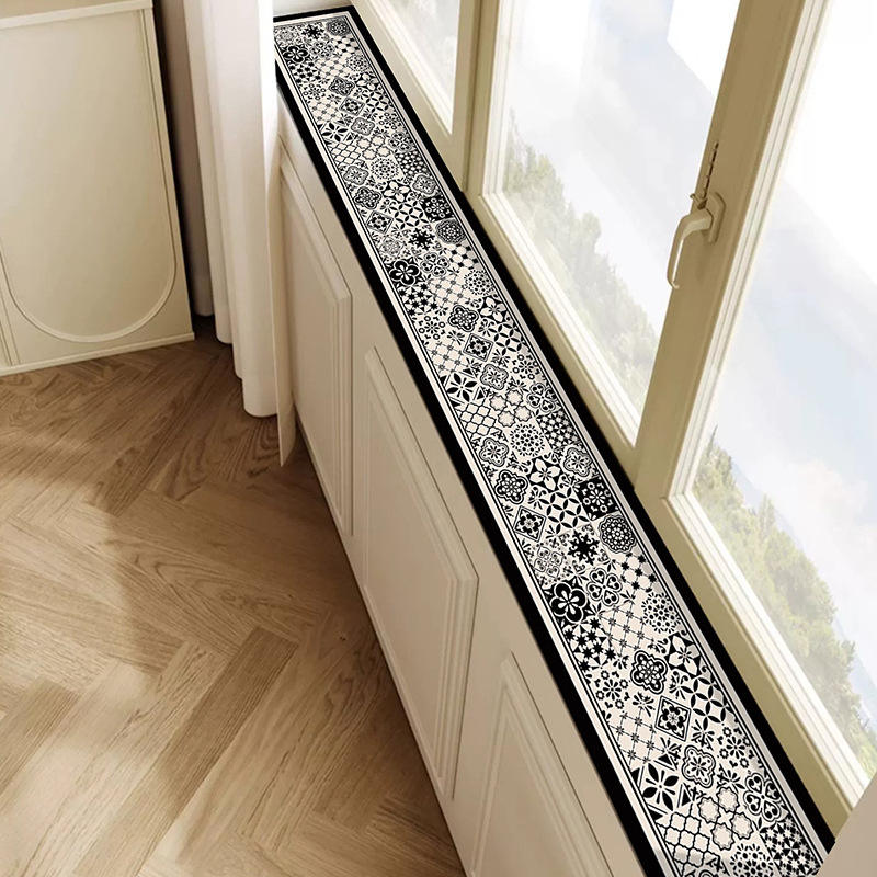 Carreaux noirs à motifs rétro