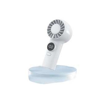Portable Mini Handheld <b>Fan</b> With Digital Display Wireless Usb Charging For Outdoor Use And Gift - Product Image 2