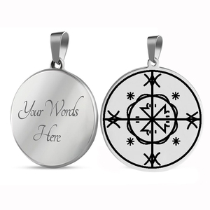 HLSS056 Veve Voodoo Kalfou Kafou Kalfu Magic Vodou Symbol Art Cute Gift Cosplay Stainless Steel Laser Marking Pendant Necklace - Product Image 5