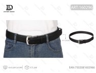 Cinturón de Cuero Genuino para Hombre, 4.0cm, Hebilla Cubierta, 125cm, Color Sólido Informal - Product Image 1