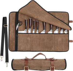 Échantillon gratuit - Sac à couteaux professionnel personnalisé avec logo, sac à couteaux de chef avec bandoulière - Product Image 3