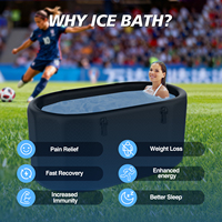 Baignoire de récupération gonflable OEM en PVC pour bain de glace, baril de plongée froide portable pour extérieur et salle de sport, fabricant sur mesure