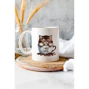 Taza de café de la serie 2 de Cats I Need Coffee - Product Image 4