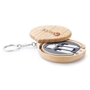 Xách Tay <span class=keywords><strong>6</strong></span> Trong <span class=keywords><strong>1</strong></span> Nhanh Chóng Sạc Cáp Kit Đa-Chức Năng Tre Hộp Lưu Trữ Với Hình Dạng Bện Che Chắn Cho Điện Thoại Di Động Máy Ảnh Sử Dụng - Product Image 2