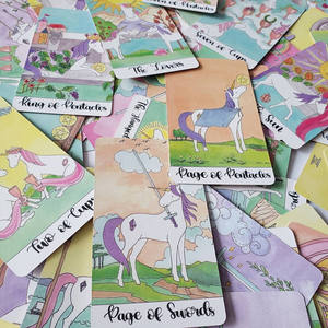 Juego de Cartas de <span class=keywords><strong>Tarot</strong></span> de Papel Imprimible Personalizado de Alta Calidad, Cartas de Juego de Intercambio, Cartas de <span class=keywords><strong>Tarot</strong></span> de Gato con Guía - Product Image 4