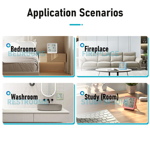 เครื่องวัดความชื้นในห้อง เครื่องวัดอุณหภูมิ เครื่องวัดอุณหภูมิและความชื้น เครื่องวัดอุณหภูมิในร่มแบบดิจิตอล - Product Image 6