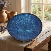 Handgemaakte bamboe rechthoekige opbergmanden, milieuvriendelijk vintage design voor keuken, woonkamer, multifunctioneel voor fruit en snacks