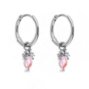 Milskye Đồ Trang Sức Ngọt Ngào 925 Sterling Silver 18K Vàng Mạ Chất Lượng Hàng Đầu Zirconia Cầu Vồng Dainty Hoop Bông Tai - Product Image 6