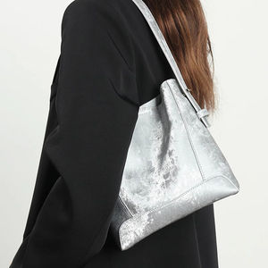 Bolso de Hombro de Cuero Vacuno para Mujer, Gran Capacidad, Estilo Casual y Simple - Product Image 2