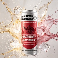 Seltzer Alto en Proteínas, Sabor Afrutado Dulce y Refrescante, Proteína de Suero 10%, 10% ABV, Bebida Alcohólica Espumosa para Después del Ejercicio, OEM/ODM