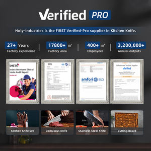 سكين صربي شديد التحمل مقاس 6.5 بوصة مصنوع من الفولاذ المقاوم للصدأ مزود بغمد لقطع الجزار - Product Image 2