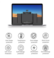 Batterie d'ordinateur portable haute capacité pour Macbook Pro 2013-2015 15 pouces 8880mAh A1398 A1494 rechargeable, emballage OEM, étiquette en stock