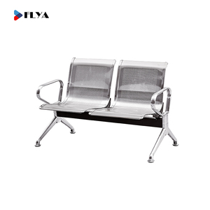 Sillas de Espera FLYA de Acero Inoxidable para Recepción Pública, Aeropuertos, Barberías, Hospitales, con 3/4/5/6 Asientos - Product Image 3