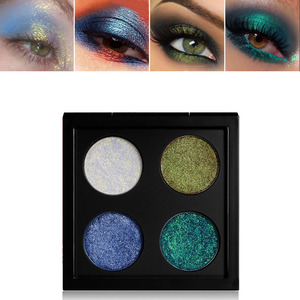 <span class=keywords><strong>Pastel</strong></span> Glitter Duochrome <span class=keywords><strong>Fard</strong></span> À Paupières Nouveau 4 Couleurs Vegan Glitter Shimmer Ombre À Paupières Multichrome <span class=keywords><strong>Fard</strong></span> À Paupières - Product Image 4
