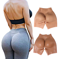 Sous-vêtements en silicone à entrejambe ouvert pour femmes, pantalons sculptants et rehausseurs de fesses, avec coussinets de rehaussement de fesses