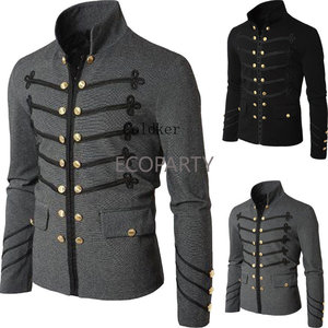 Chaqueta Gótica Victoriana Para Hombre Adulto Talla 3XL Con Cremallera Estilo Caballero Medieval Cristiano Para Carnaval de Purim Época Medieval - Product Image 1