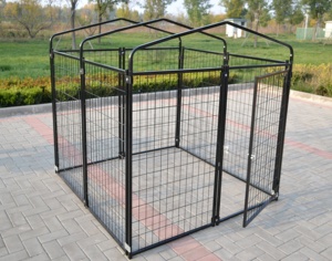 Evcil hayvan Premium <span class=keywords><strong>Pet</strong></span> evler ve mobilya için kaynaklı tel örgü kapı ile köpek kafesleri - Product Image 3