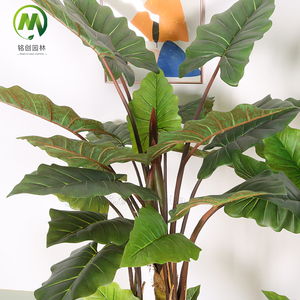 Plantas Verdes de Simulación, Bonsái Artificial, Plantas en Maceta, Árbol de Taro Arcoíris para Decoración de Hogar, Oficina, Centro Comercial y Tienda - Product Image 5