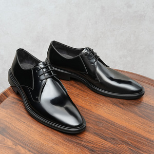 Nuevos zapatos casuales de cuero de lujo, zapatos formales de negocios para hombre de cuero genuino, zapatos de boda retro a la moda. - Product Image 6