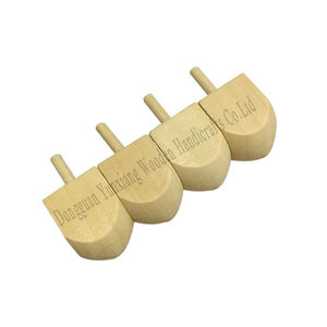 Kayu Dreidels disesuaikan ukuran kemasan besar kayu Hanukkah Dreidles permainan yang menyenangkan - Product Image 2
