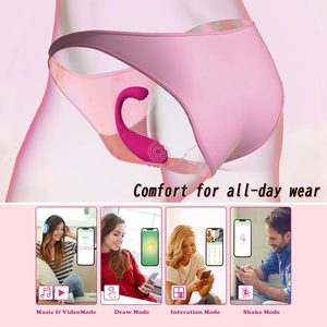 New Dual-<b>Vibration</b> Jumping for App Remote Mute <b>Vibrator</b> Women's Flirting Toy Masturbator Sex Toy USB Charging - Product Image 3