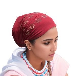 Pañuelo islámico musulmán para mujer, de color liso, con capa interior de acrílico, ecológico y transpirable. - Product Image 4