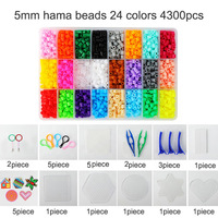 Direct Factory Diy Hama Perles Montessori Jouets Éducatifs Fusible Perles Perler Perles 5mm pour Enfants