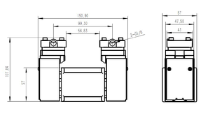 Doppel köpfe 24V elektrische Gleichstrom 8bar Luftpumpen PWM drehzahl verstellbare Gas pumpe bürstenloser Kompressor kleine Schwenk kolben Vakuumpumpe - Product Image 4