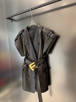 Manteaux en cuir sans manches ODM OEM, veste en cuir d'agneau véritable, gilet en cuir cintré pour femmes