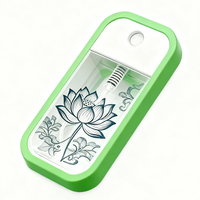 Flacon de désinfectant pour les mains en plastique en forme de téléphone portable, format voyage, vaporisateur plat, format carte de crédit, 38 ml, 45 ml, 50 ml