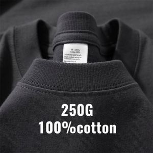 เสื้อยืดเปล่าเนื้อหนัก 250 กรัม พิมพ์ลายโลโก้แบบ DTG ผ้าฝ้าย 100% ทรงไหล่ตก สไตล์สตรีทแวร์ สำหรับผู้ชาย - Product Image 1