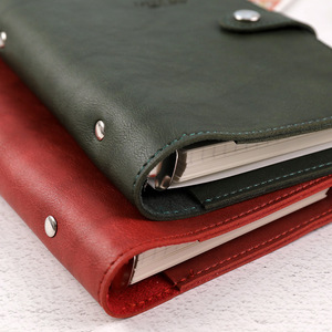 EW-Bloc de notas de hoja suelta de cuero de grano retro, libreta con hebilla impermeable simple y creativa, 5 A6 A7 - Product Image 5