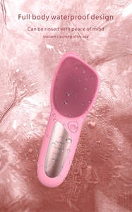 Xách tay không dây Silicone điện Sữa rửa mặt loại bỏ mụn đầu đen lỗ chân lông tẩy tế bào chết công cụ không thấm nước với UK Za EU phích cắm - Product Image 6