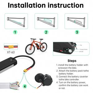 แบตเตอรี่ลิเธียมไอออนสำหรับจักรยานไฟฟ้า US Stock 48V 15Ah พร้อมเซลล์ LG5000mAh, ระบบจัดการแบตเตอรี่ 30A และพอร์ต XT60 สำหรับมอเตอร์ 250-1000W - Product Image 6