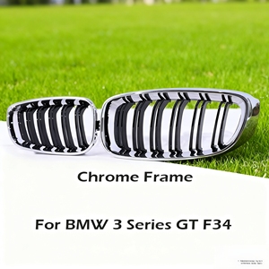 Grille de calandre en fibre de carbone style M chromée pour BMW Série 3 GT F34 2013-2020 320I 328I 335I <span class=keywords><strong>Noir</strong></span> brillant mat couleur M - Product Image 6