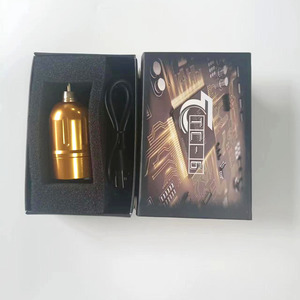 แหล่งจ่ายไฟไร้สายสำหรับเครื่องสัก 1700mAh แบตเตอรี่ลิเธียม ตัวเครื่องอะลูมิเนียมอัลลอยด์ขนาดเล็ก สำหรับช่างสักมืออาชีพ ใช้ในสตูดิโอ - Product Image 2