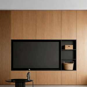 <span class=keywords><strong>Niche</strong></span> murale <span class=keywords><strong>TV</strong></span> moderne multifonction en acier inoxydable <span class=keywords><strong>avec</strong></span> étagères de rangement pour salon et hôtel, étanche et ignifuge - Product Image 6